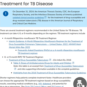Treatment for TB Disease