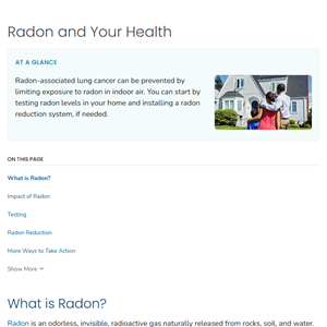 Radon and Your Health