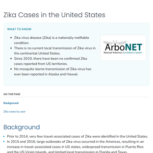 Zika Cases in the United States