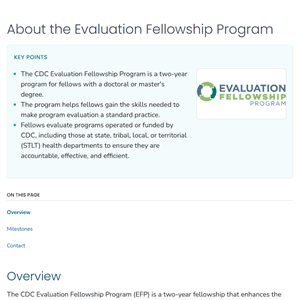 About the Evaluation Fellowship Program