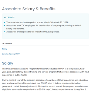 Associate Salary & Benefits
