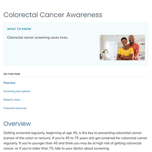 Colorectal Cancer Awareness