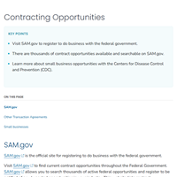 Contracting Opportunities