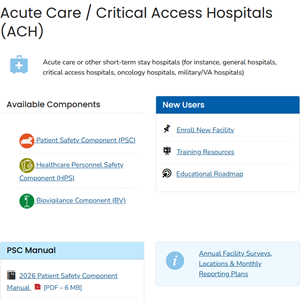 Acute Care / Critical Access Hospitals (ACH)
