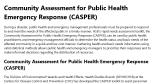 Community Assessment for Public Health Emergency Response (CASPER) = Health Studies Branch